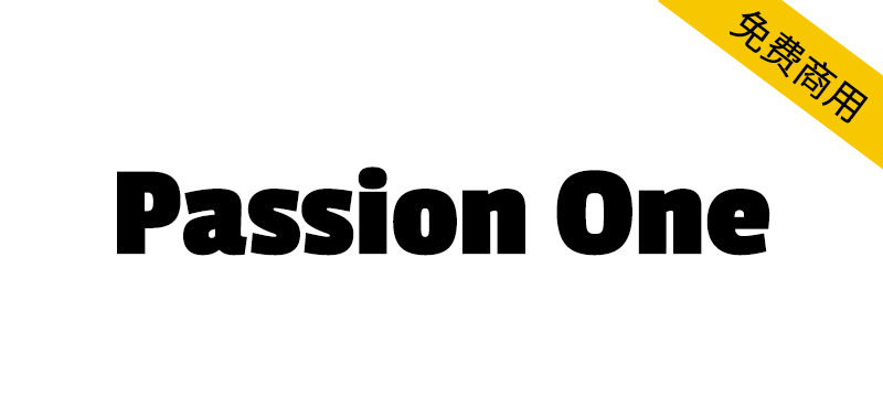 【Passion One】专为大号英文标题而设计的免费字体