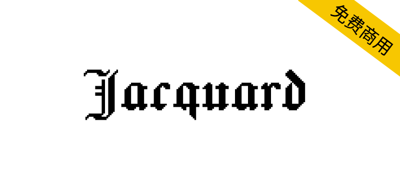 【Jacquard】来源维多利亚时期的针织复兴字体