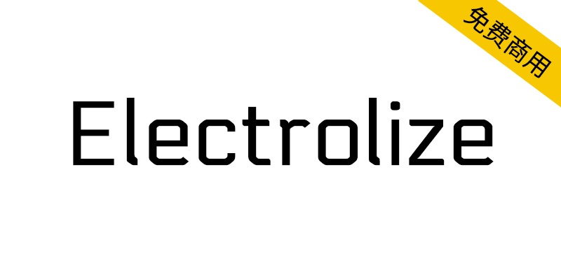 【Electrolize】灵感来自俄罗斯通勤列车文字的科技感字体